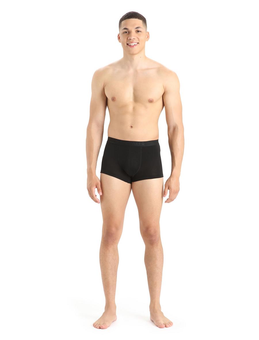 Icebreaker Cool-Lite™ Merino Anatomica Trunks Miesten Alusvaatteet Mustat | FI 1290MQZA